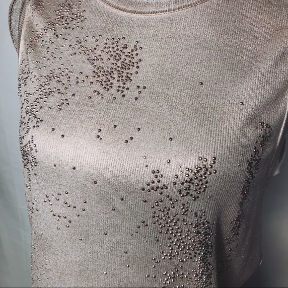 🌺SOLD🌺 AVANT TOI Sparkle Metallic Tank Top - Picture 6 of 8